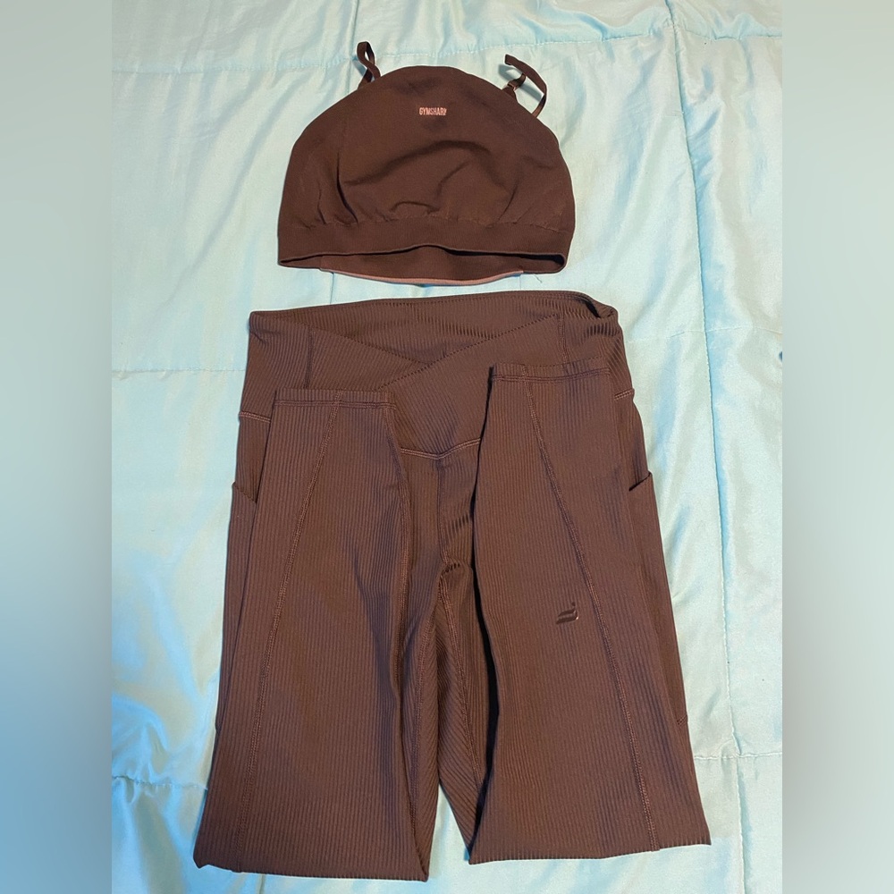 Gymshark & Fabletics. Leggings  & Top Black